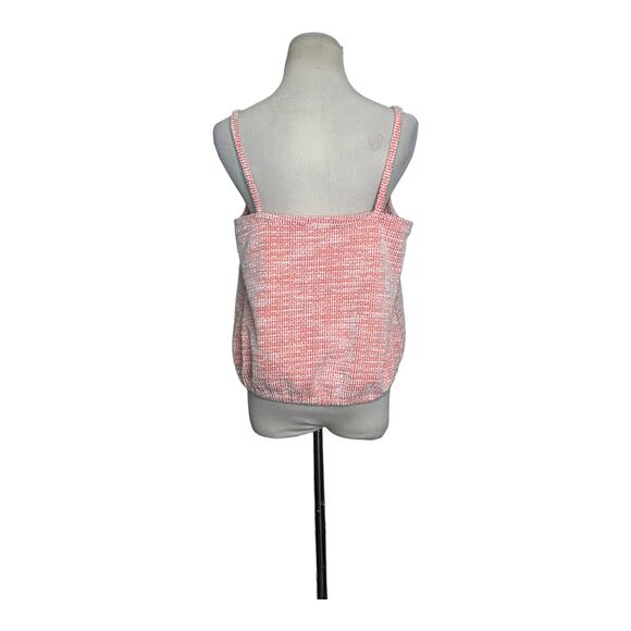Loft orange textured fabric cami tank top size M - Picture 2 of 10